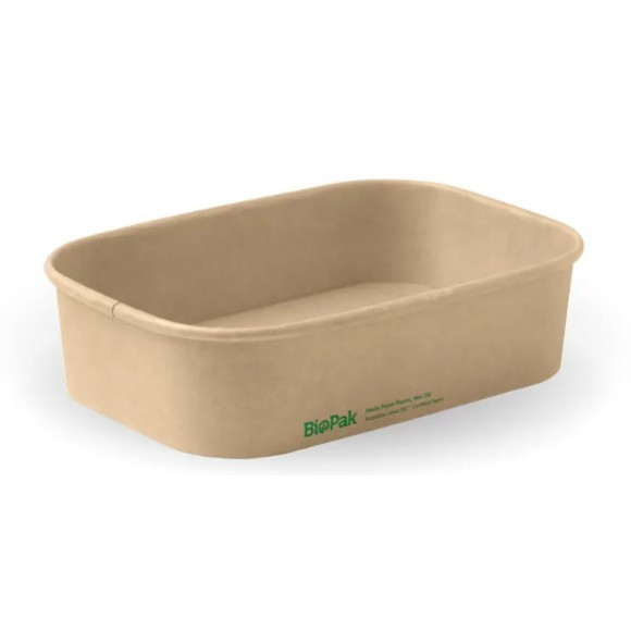 BioPak Kraft Bioboard Takeaway Base 500ml Carton Of 300