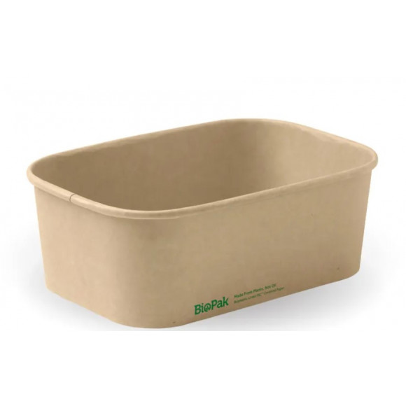 BioPak Bioboard Takeaway Base Kraft 750ml Carton Of 300