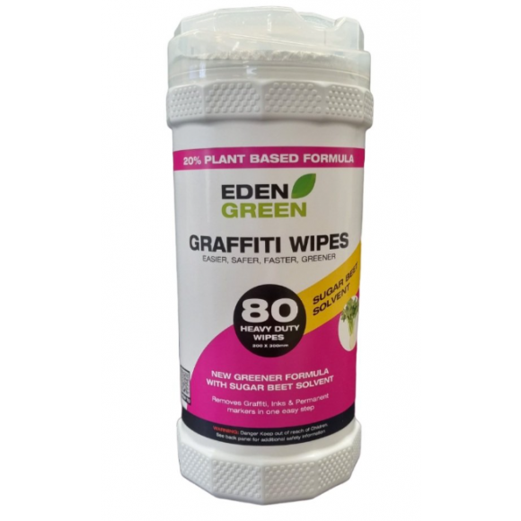Eden Green Graffiti Wipes Tub of 80