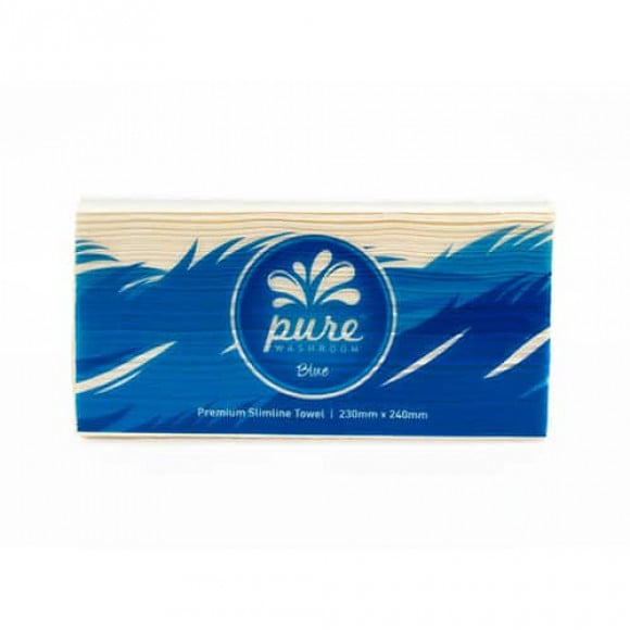 Pure Blue Slimline Hand Towel Carton of 4000