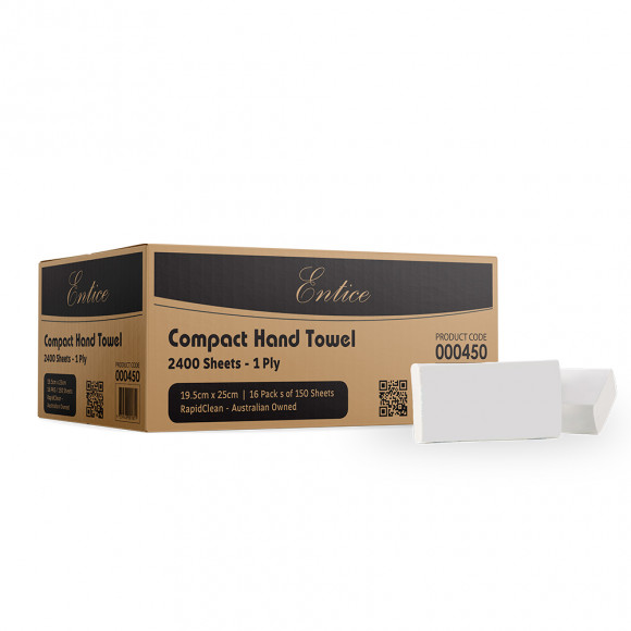Entice Compact Hand Towel Carton of 2400