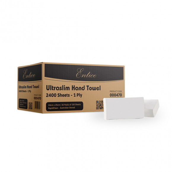 Entice Ultraslim Hand Towel Carton of 2400
