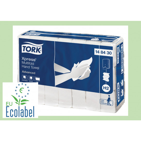 Tork H2 Advanced Slimline Hand Towel Carton of 3200