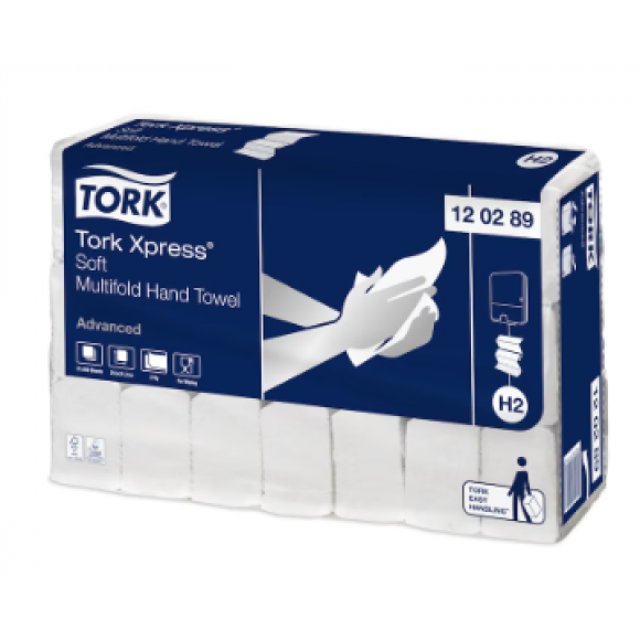 Tork H2 Xpress Soft Multifold Hand Towel 2ply Advanced H2 Ctn 3780