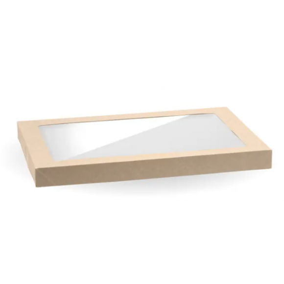 Biopak Bio Medium BioBoard Catering Tray PLA Window Lid Carton Of 100
