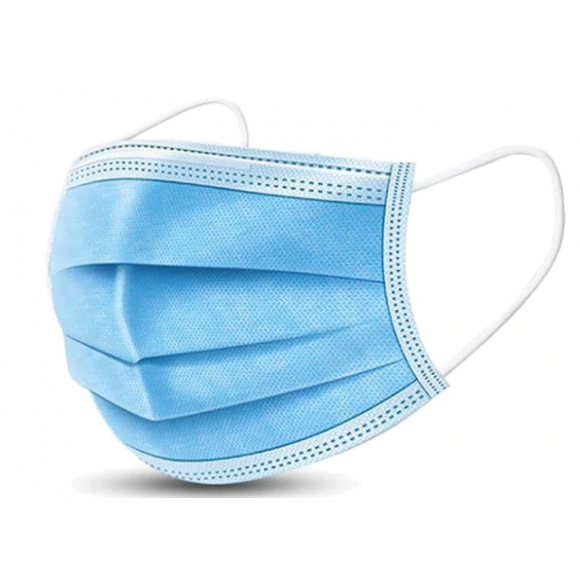 Blue Disposable Face Mask 3 Ply Box of 50