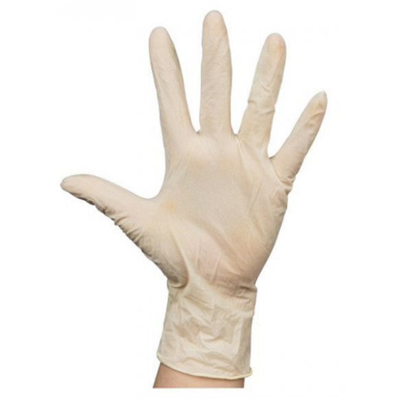 Latex Powdered Disposable Gloves Small Box of 100