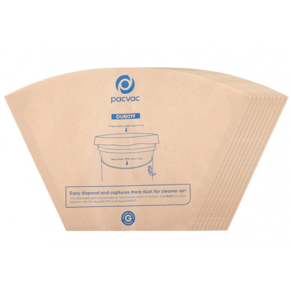 Paper Bag For Pacvac Superpro Packet of 10